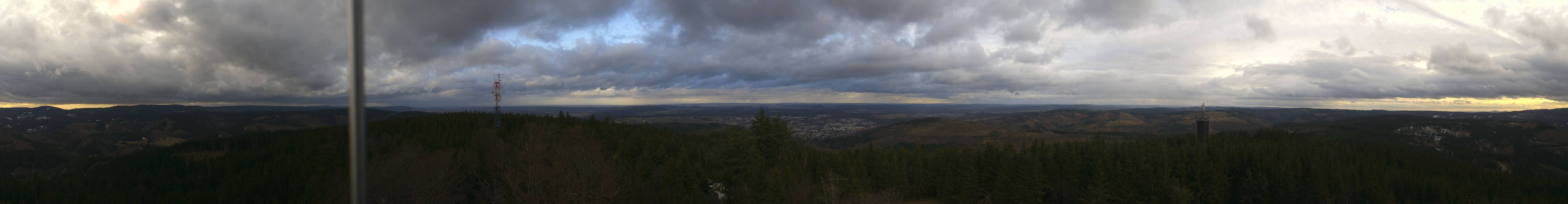 Archiv Foto Webcam Ilmenau - Blick vom Kickelhahn Turm