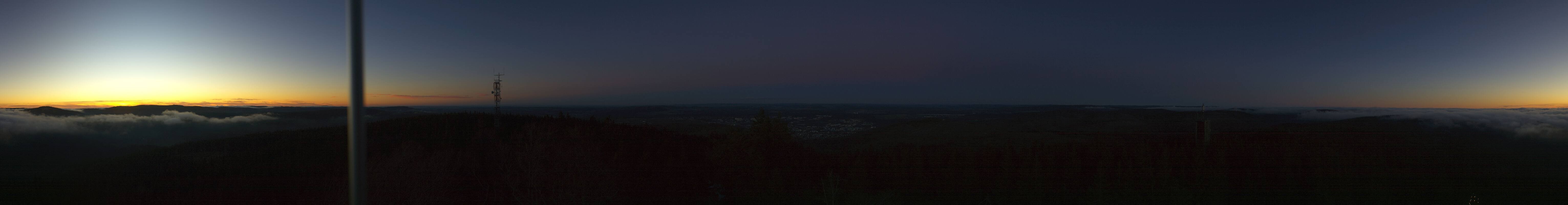 Archiv Foto Webcam Ilmenau - Blick vom Kickelhahn Turm