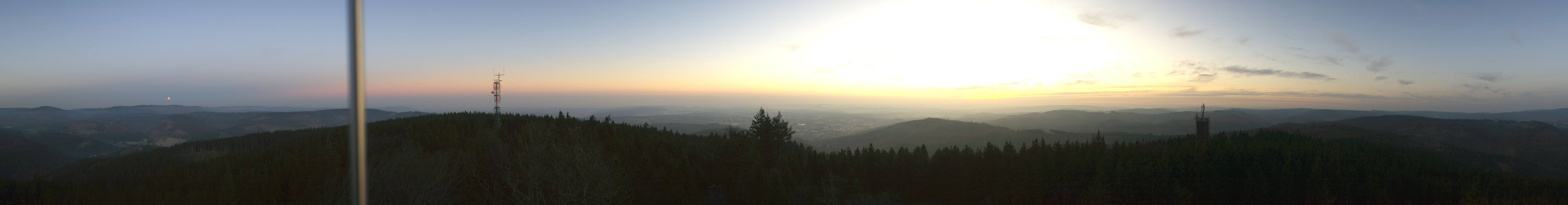 Archiv Foto Webcam Ilmenau - Blick vom Kickelhahn Turm