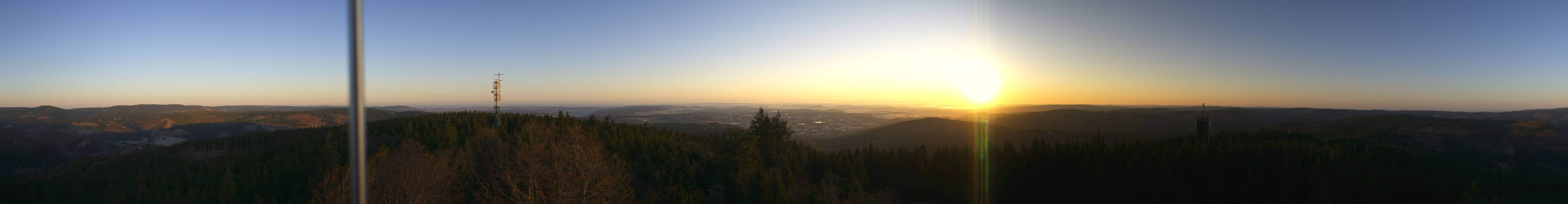 Archiv Foto Webcam Ilmenau - Blick vom Kickelhahn Turm