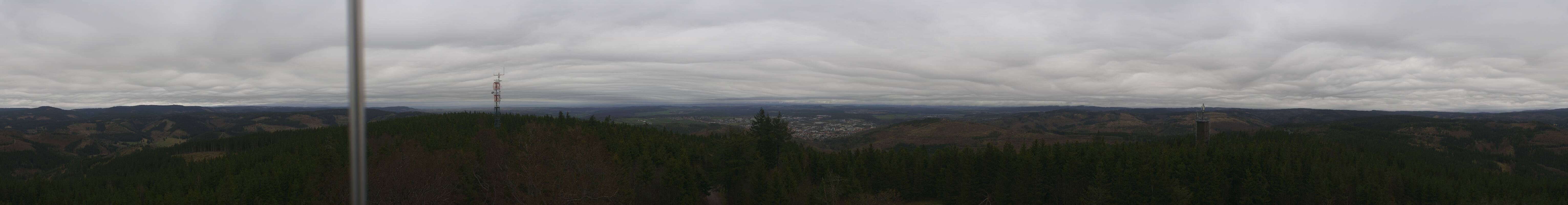 Archiv Foto Webcam Ilmenau - Blick vom Kickelhahn Turm