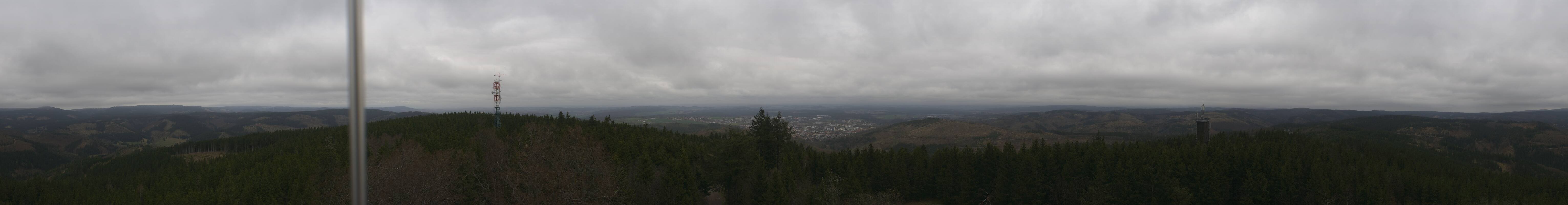 Archiv Foto Webcam Ilmenau - Blick vom Kickelhahn Turm