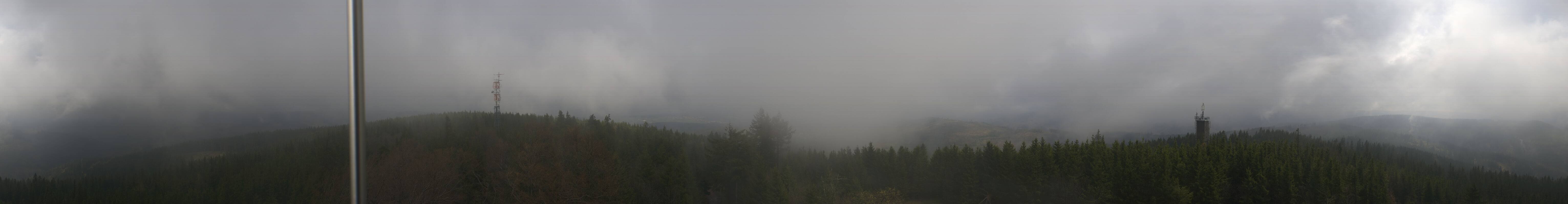 Archiv Foto Webcam Ilmenau - Blick vom Kickelhahn Turm
