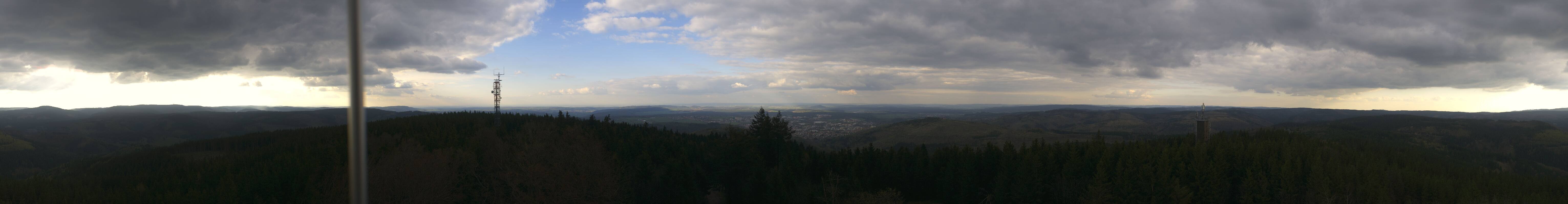 Archiv Foto Webcam Ilmenau - Blick vom Kickelhahn Turm
