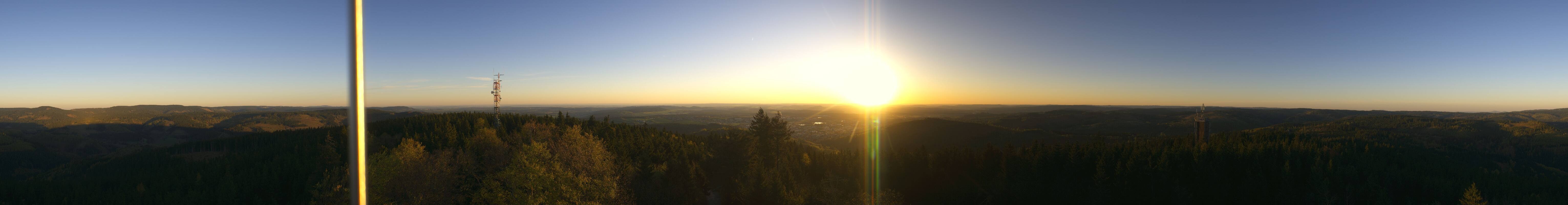 Archiv Foto Webcam Ilmenau - Blick vom Kickelhahn Turm