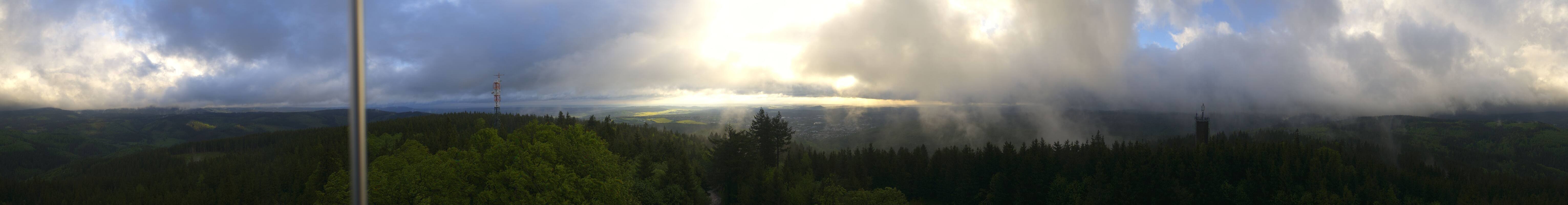 Archiv Foto Webcam Ilmenau - Blick vom Kickelhahn Turm