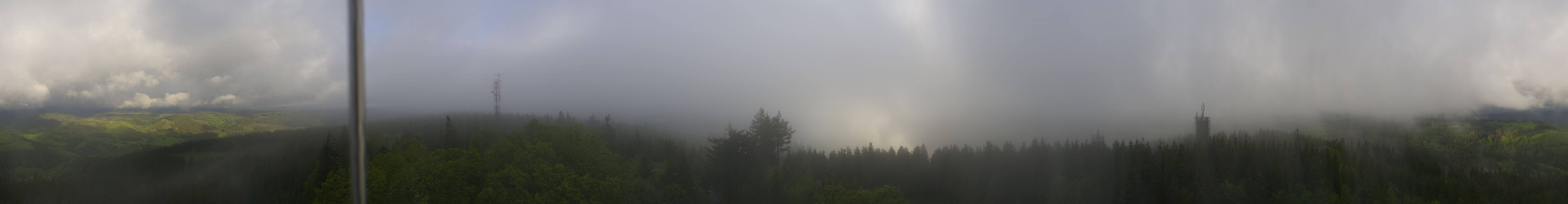 Archiv Foto Webcam Ilmenau - Blick vom Kickelhahn Turm