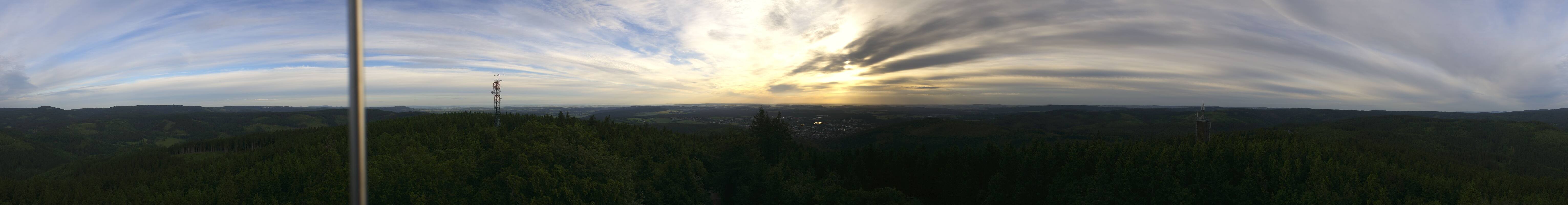 Archiv Foto Webcam Ilmenau - Blick vom Kickelhahn Turm