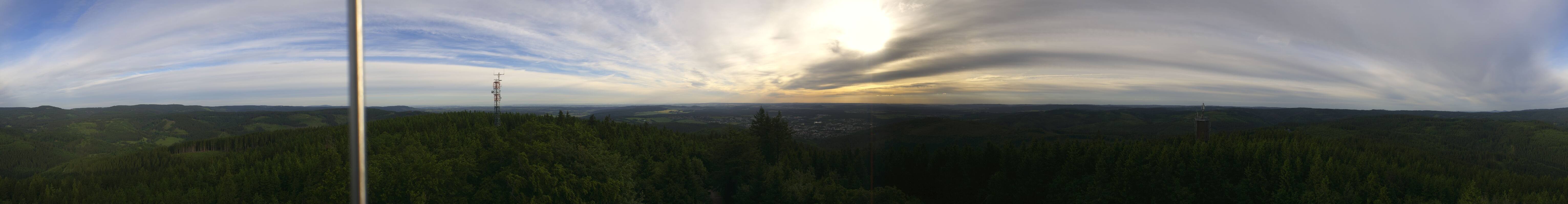 Archiv Foto Webcam Ilmenau - Blick vom Kickelhahn Turm