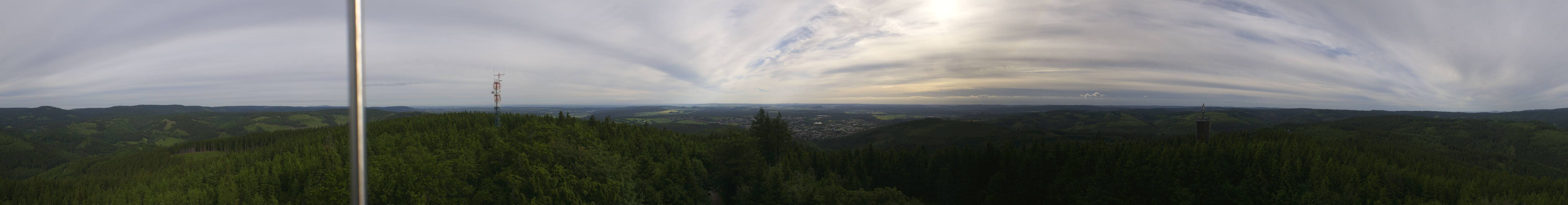 Archiv Foto Webcam Ilmenau - Blick vom Kickelhahn Turm
