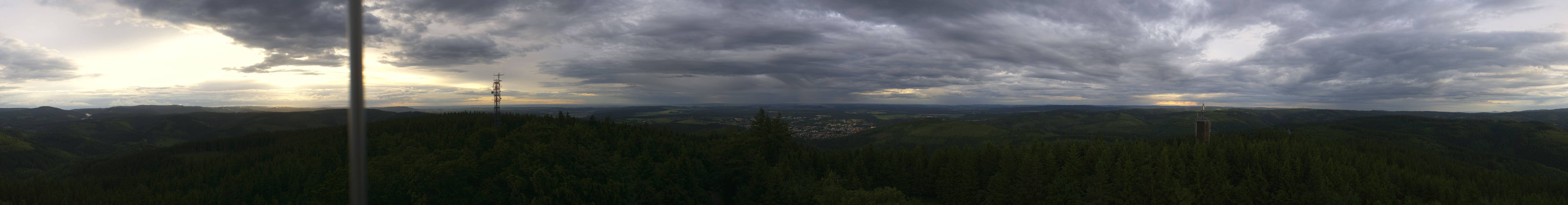 Archiv Foto Webcam Ilmenau - Blick vom Kickelhahn Turm
