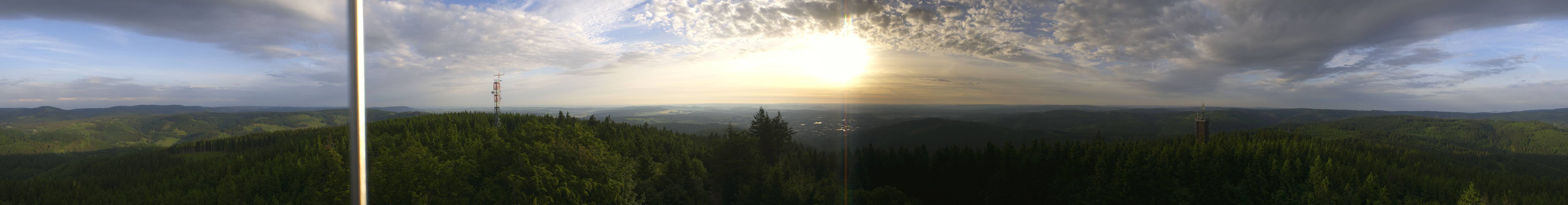 Archiv Foto Webcam Ilmenau - Blick vom Kickelhahn Turm