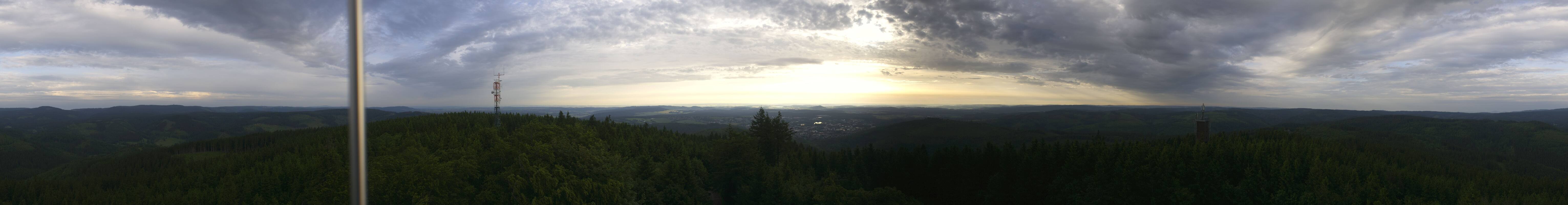 Archiv Foto Webcam Ilmenau - Blick vom Kickelhahn Turm