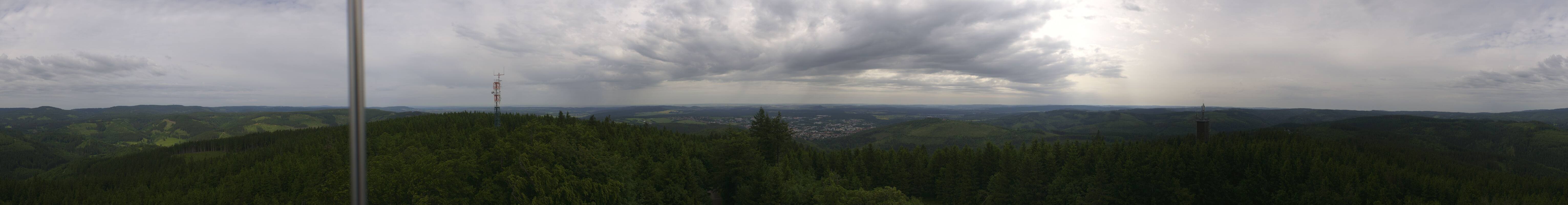 Archiv Foto Webcam Ilmenau - Blick vom Kickelhahn Turm