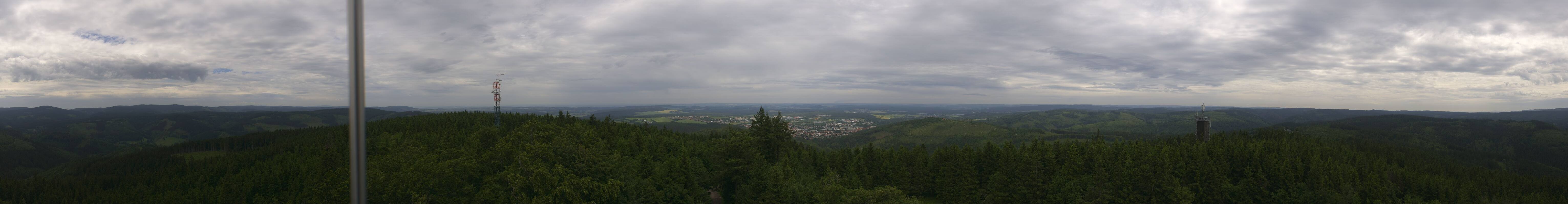 Archiv Foto Webcam Ilmenau - Blick vom Kickelhahn Turm
