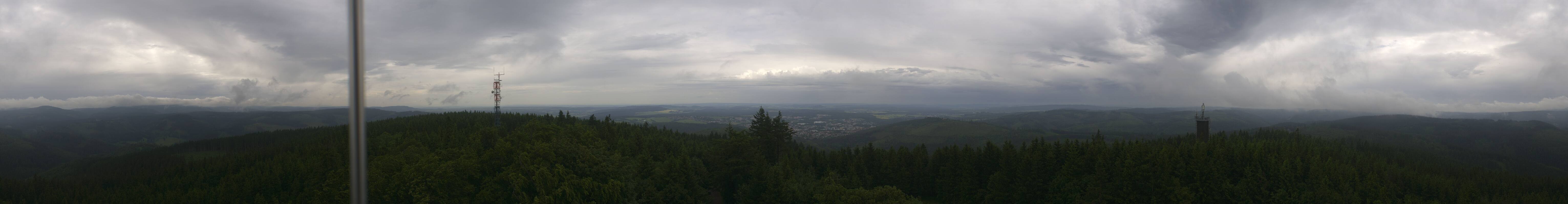 Archiv Foto Webcam Ilmenau - Blick vom Kickelhahn Turm