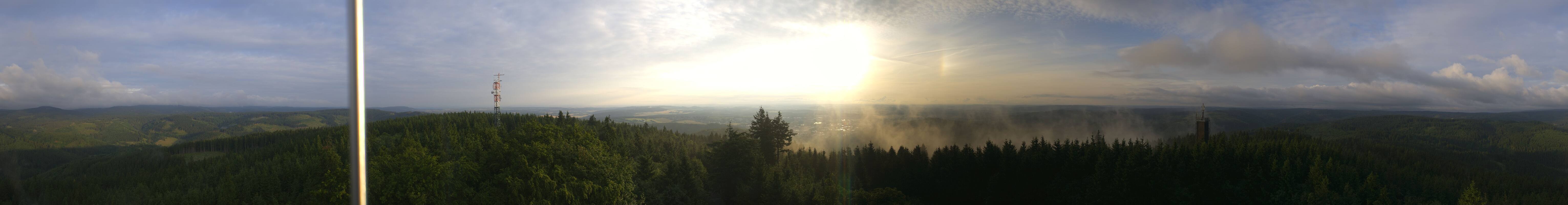 Archiv Foto Webcam Ilmenau - Blick vom Kickelhahn Turm