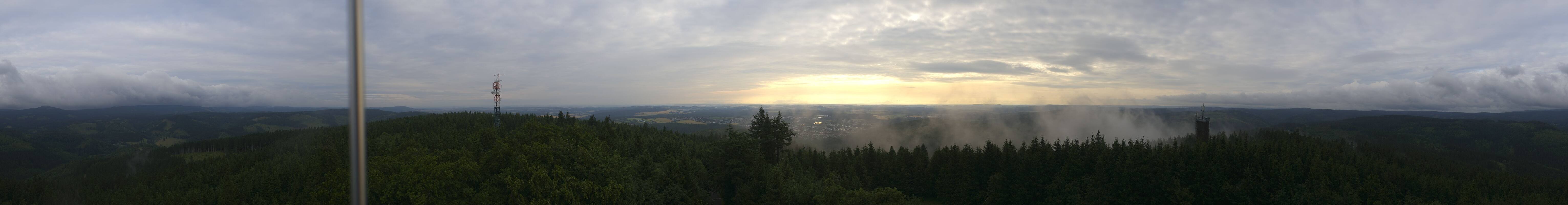 Archiv Foto Webcam Ilmenau - Blick vom Kickelhahn Turm