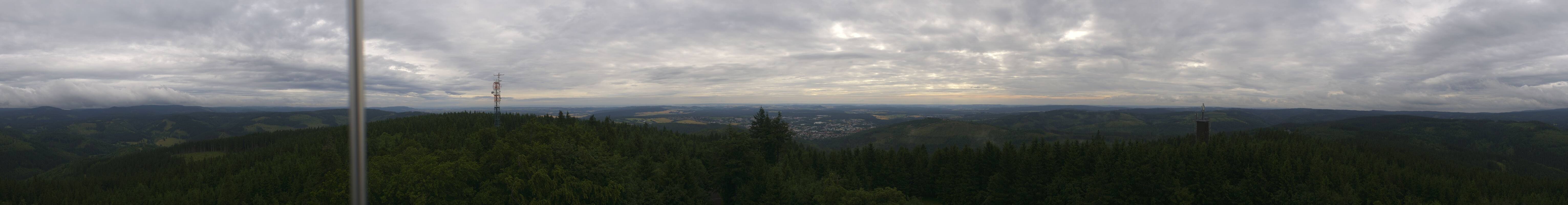 Archiv Foto Webcam Ilmenau - Blick vom Kickelhahn Turm