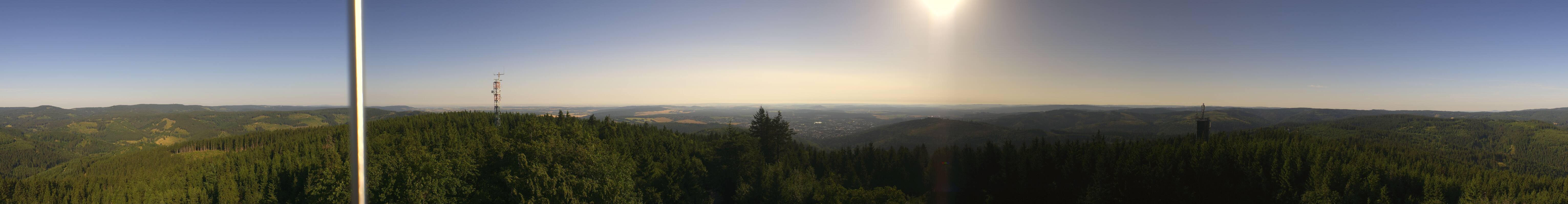 Archiv Foto Webcam Ilmenau - Blick vom Kickelhahn Turm