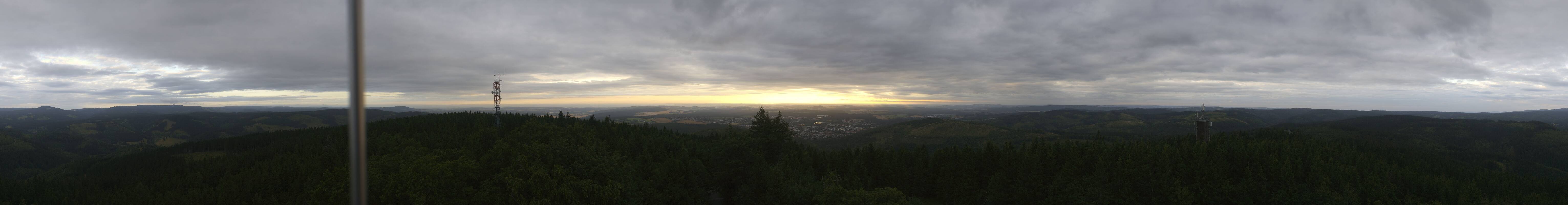 Archiv Foto Webcam Ilmenau - Blick vom Kickelhahn Turm