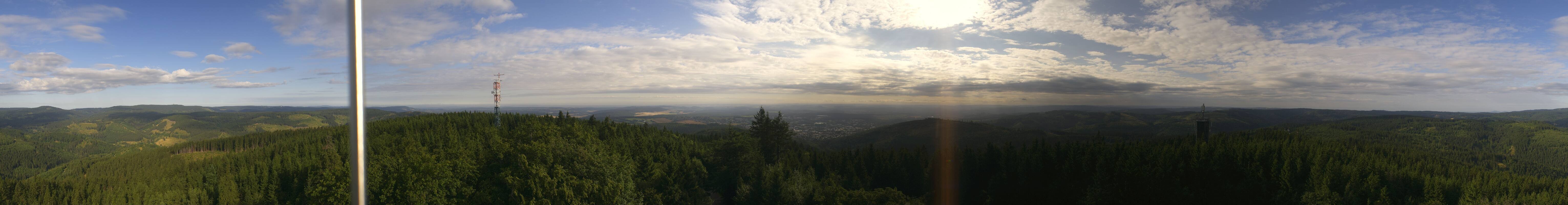 Archiv Foto Webcam Ilmenau - Blick vom Kickelhahn Turm