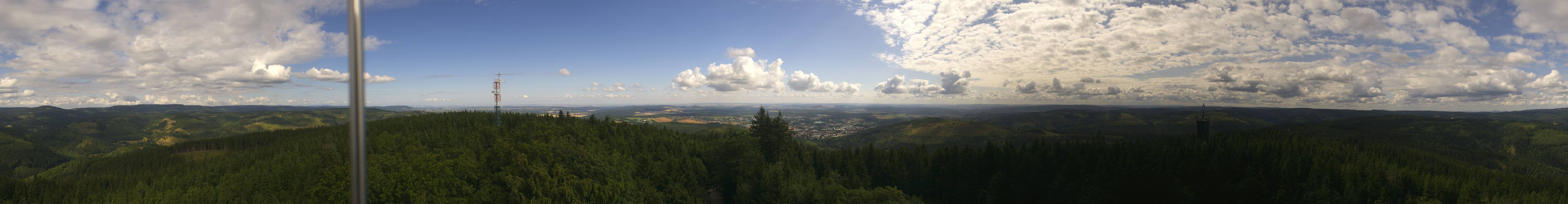 Archiv Foto Webcam Ilmenau - Blick vom Kickelhahn Turm