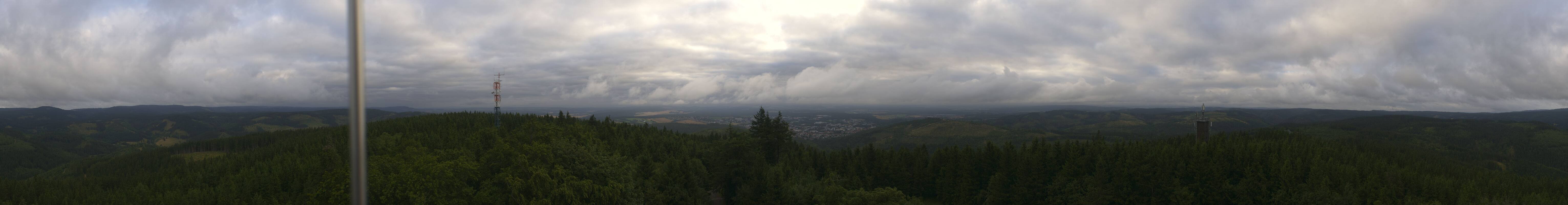 Archiv Foto Webcam Ilmenau - Blick vom Kickelhahn Turm