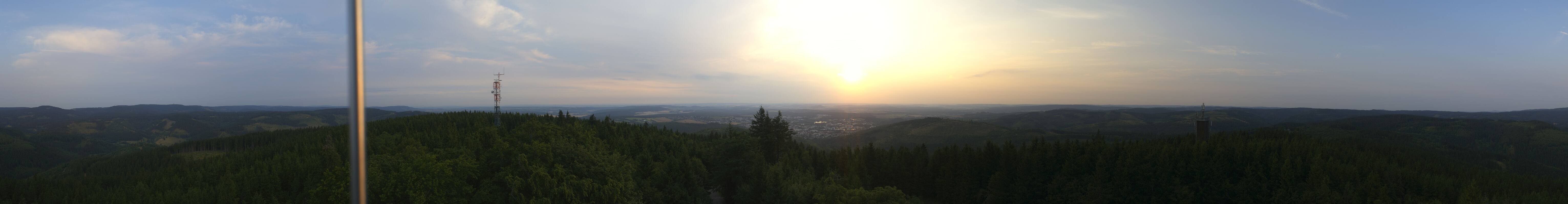 Archiv Foto Webcam Ilmenau - Blick vom Kickelhahn Turm