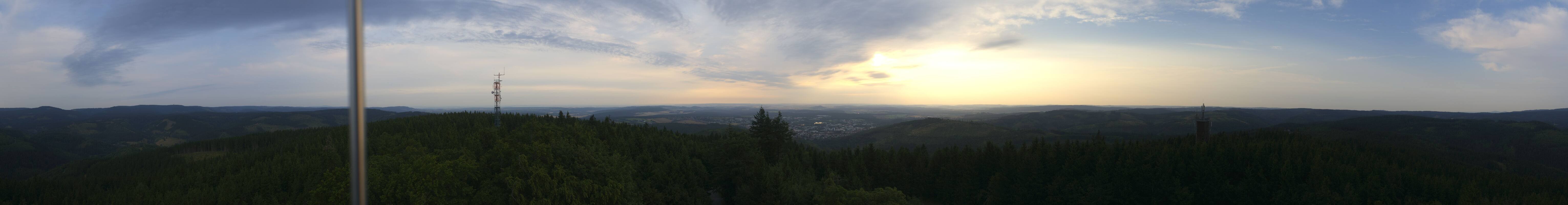 Archiv Foto Webcam Ilmenau - Blick vom Kickelhahn Turm