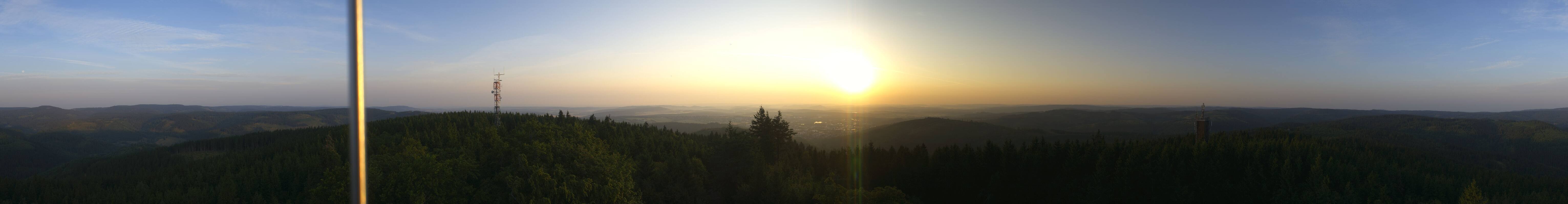 Archiv Foto Webcam Ilmenau - Blick vom Kickelhahn Turm