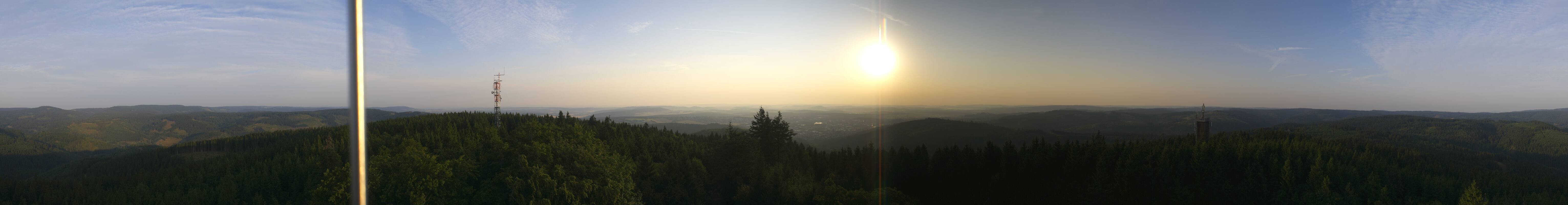 Archiv Foto Webcam Ilmenau - Blick vom Kickelhahn Turm