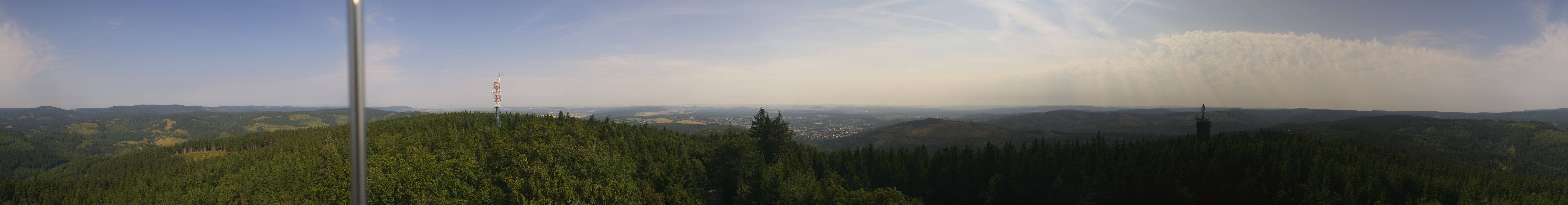 Archiv Foto Webcam Ilmenau - Blick vom Kickelhahn Turm