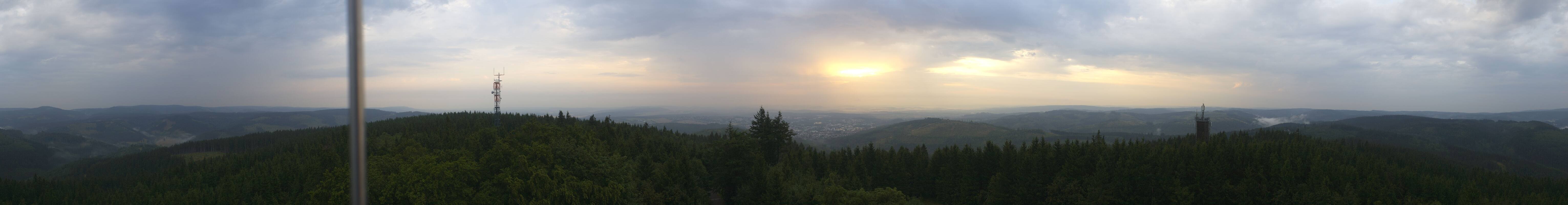 Archiv Foto Webcam Ilmenau - Blick vom Kickelhahn Turm