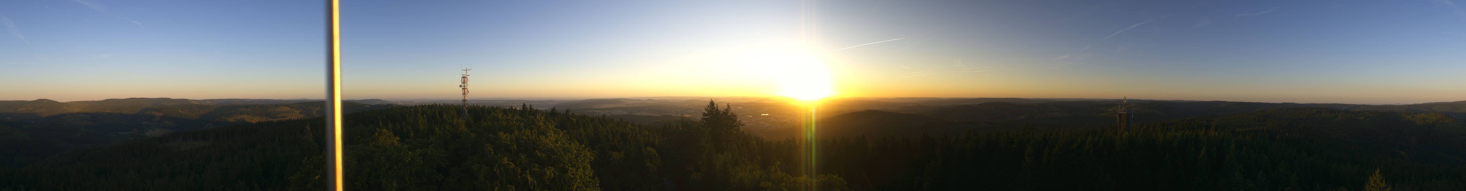 Archiv Foto Webcam Ilmenau - Blick vom Kickelhahn Turm