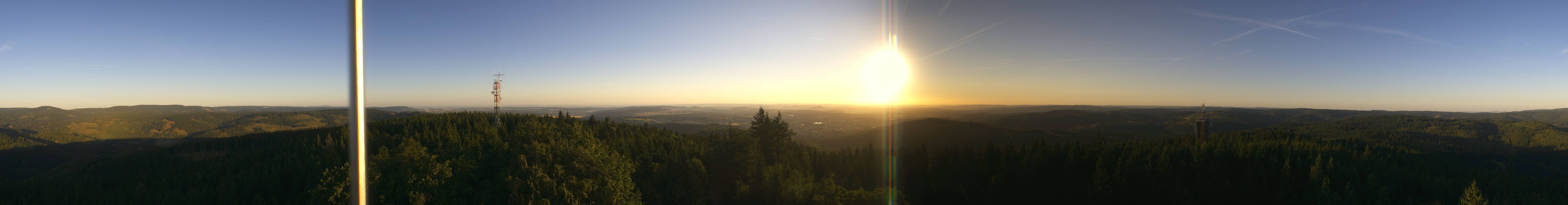 Archiv Foto Webcam Ilmenau - Blick vom Kickelhahn Turm
