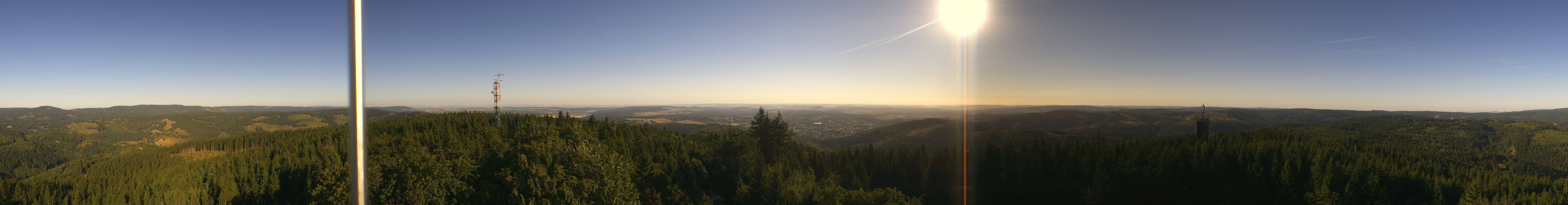 Archiv Foto Webcam Ilmenau - Blick vom Kickelhahn Turm
