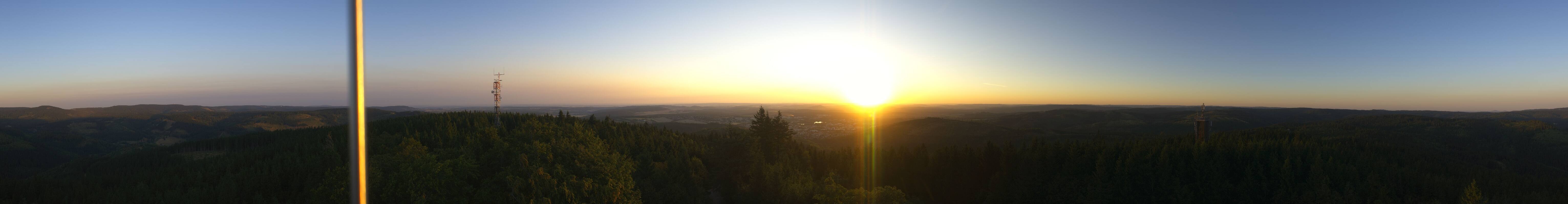 Archiv Foto Webcam Ilmenau - Blick vom Kickelhahn Turm