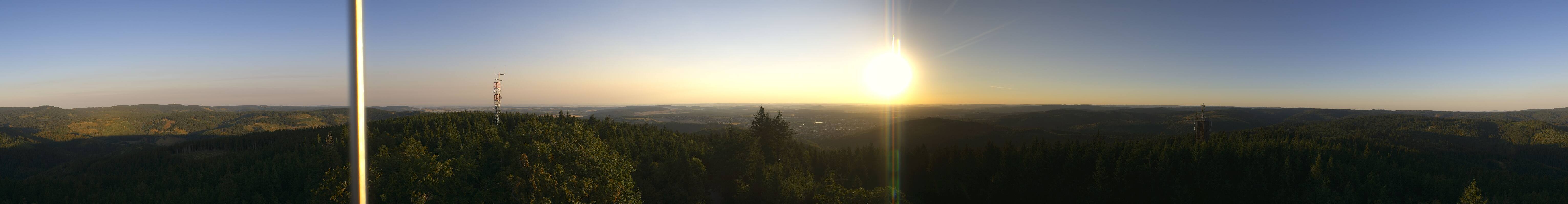Archiv Foto Webcam Ilmenau - Blick vom Kickelhahn Turm