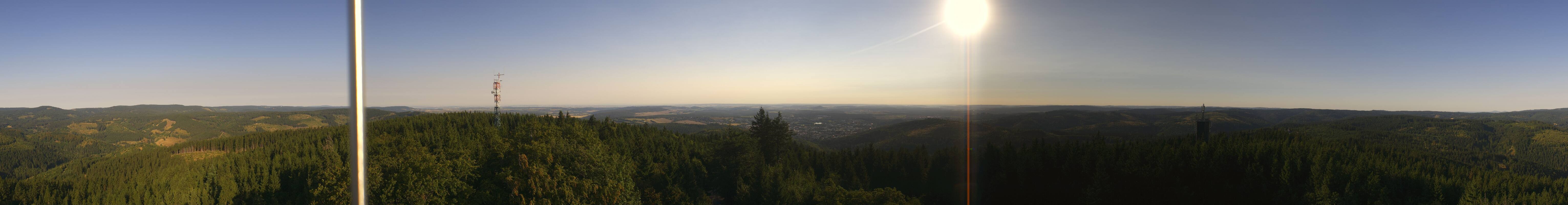 Archiv Foto Webcam Ilmenau - Blick vom Kickelhahn Turm