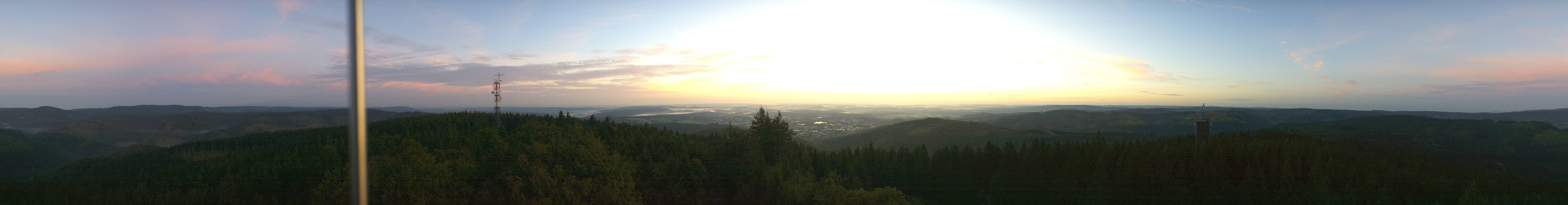Archiv Foto Webcam Ilmenau - Blick vom Kickelhahn Turm