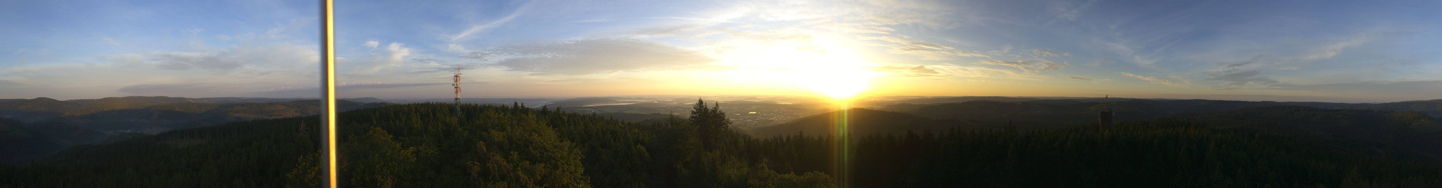 Archiv Foto Webcam Ilmenau - Blick vom Kickelhahn Turm