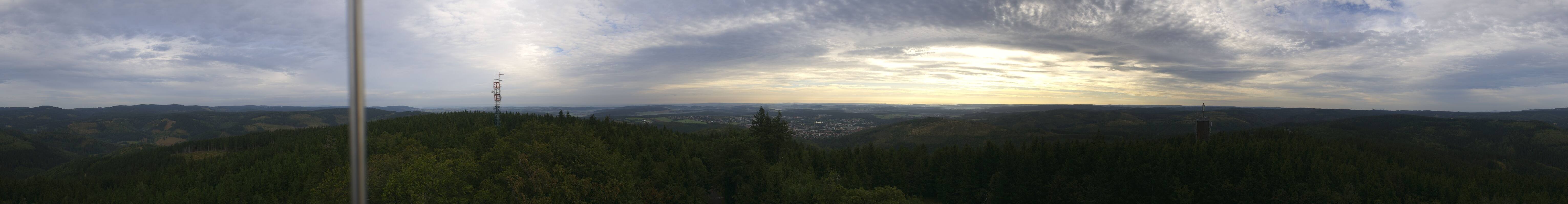 Archiv Foto Webcam Ilmenau - Blick vom Kickelhahn Turm