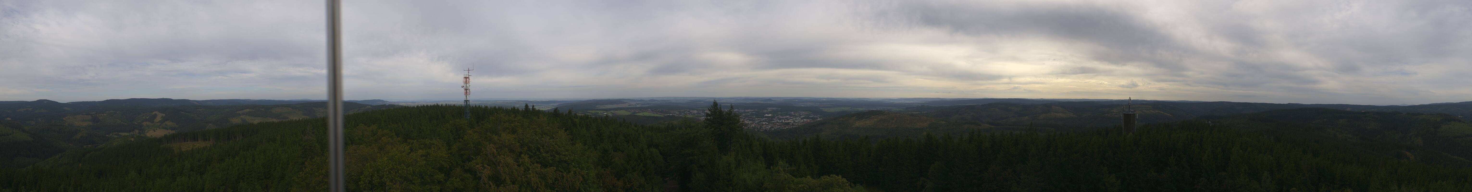 Archiv Foto Webcam Ilmenau - Blick vom Kickelhahn Turm
