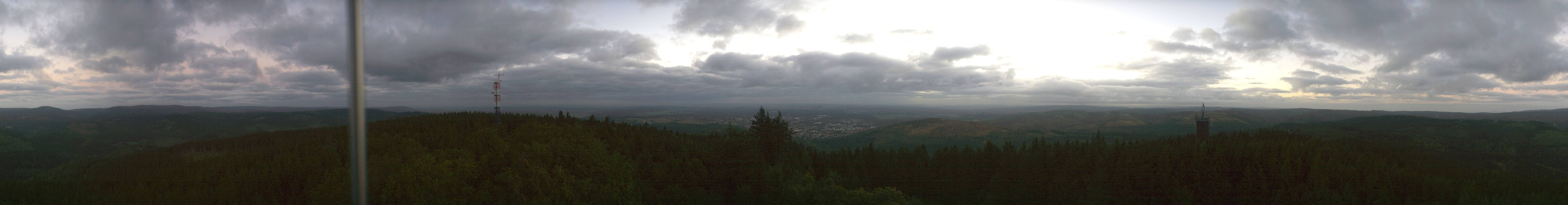 Archiv Foto Webcam Ilmenau - Blick vom Kickelhahn Turm