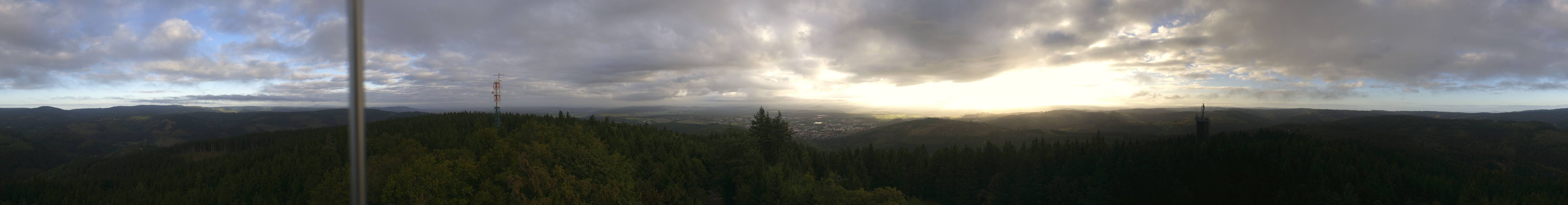 Archiv Foto Webcam Ilmenau - Blick vom Kickelhahn Turm
