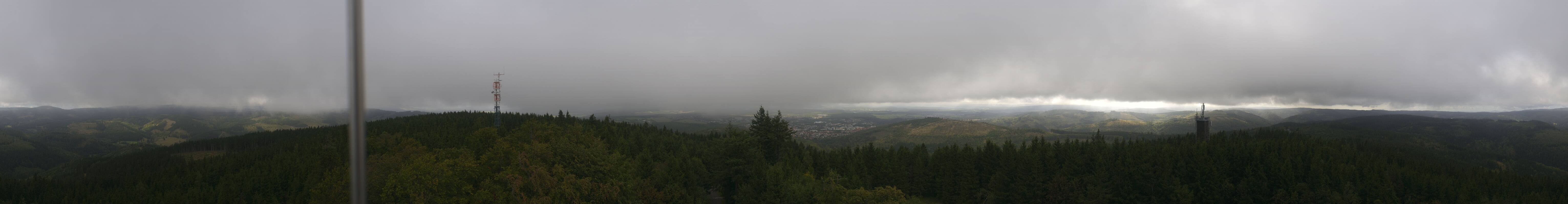 Archiv Foto Webcam Ilmenau - Blick vom Kickelhahn Turm
