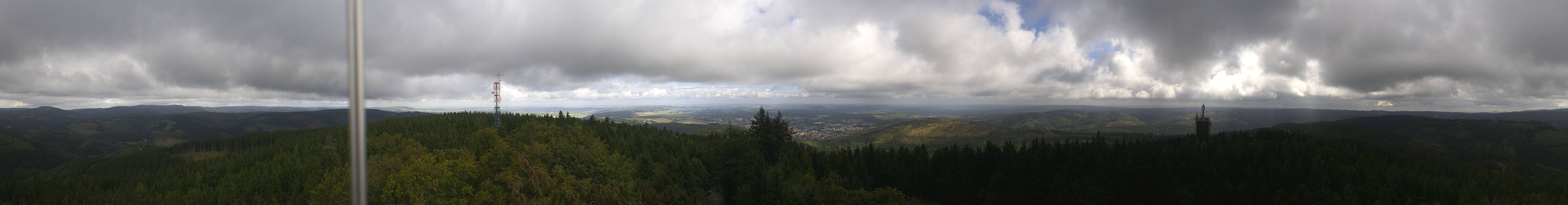 Archiv Foto Webcam Ilmenau - Blick vom Kickelhahn Turm