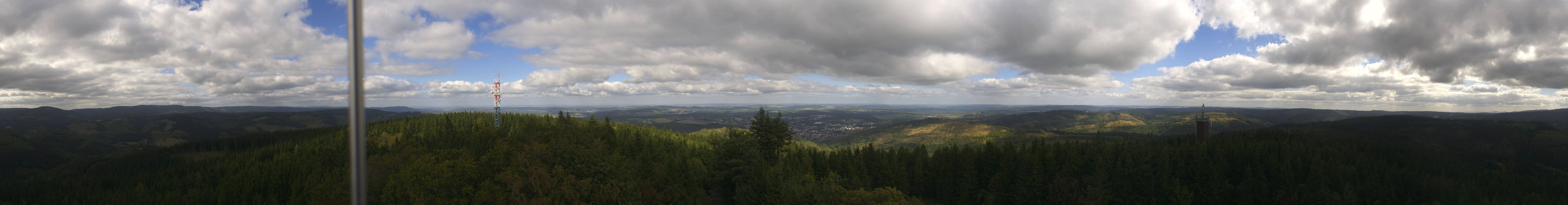 Archiv Foto Webcam Ilmenau - Blick vom Kickelhahn Turm