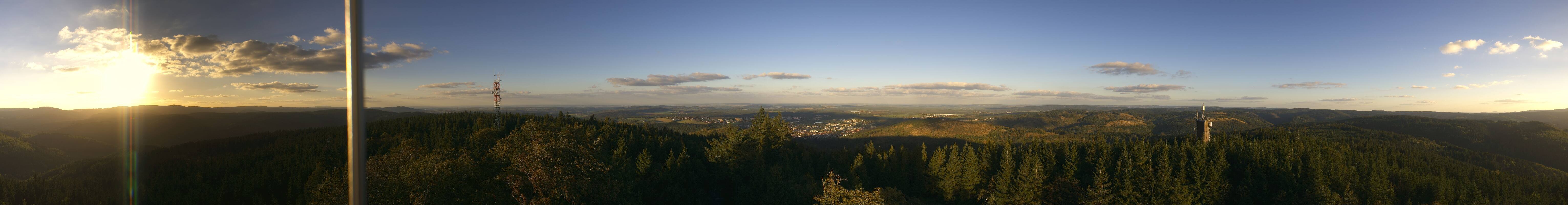Archiv Foto Webcam Ilmenau - Blick vom Kickelhahn Turm
